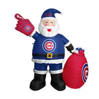 Chicago Cubs Inflatable Santa Claus 7 Ft Tall  