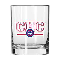 Chicago Cubs 14oz Letterman Rock Glass (2 Pack)