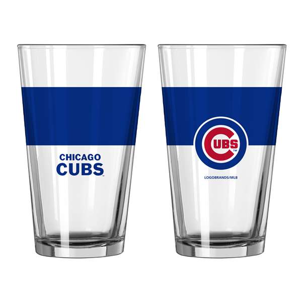 Chicago Cubs 16oz Colorblock Pint Glass
