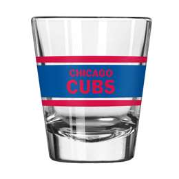 Chicago Cubs 2oz Stripe Shot Glass (2 Pack)