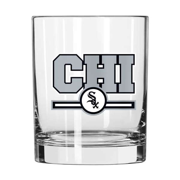 Chicago White Sox 14oz Letterman Rock Glass (2 Pack)