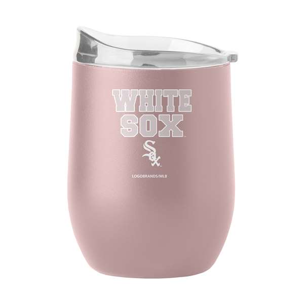Chicago White Sox 16oz Stencil Powder Coat Curved Beverage