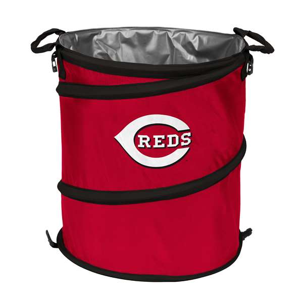 Cincinnati Reds 3-in-1 Collapsible Trash Can - Cooler - Hamper