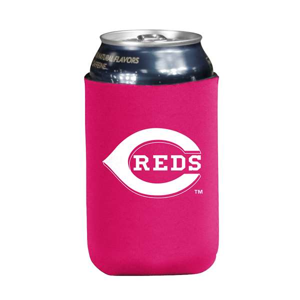 Cincinnati Reds Pink Flat Can Coozie