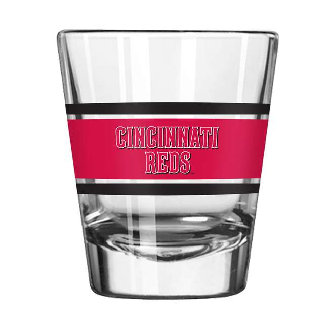 Cincinnati Reds 2oz Stripe Shot Glass (2 Pack)