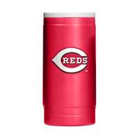 Cincinnati Reds Flipside Powder Coat Slim Can Coolie