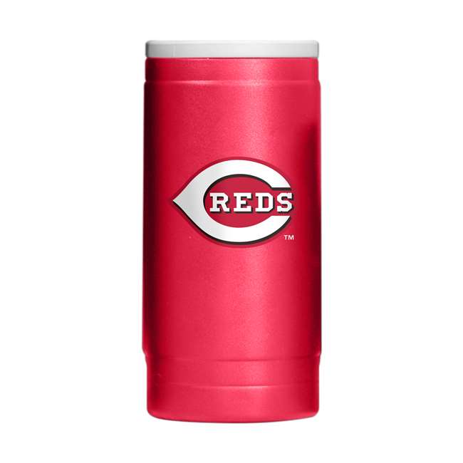 Cincinnati Reds Flipside Powder Coat Slim Can Coolie