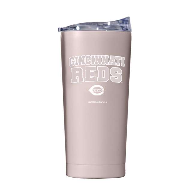 Cincinnati Reds 20oz Stencil Powder Coat Tumbler