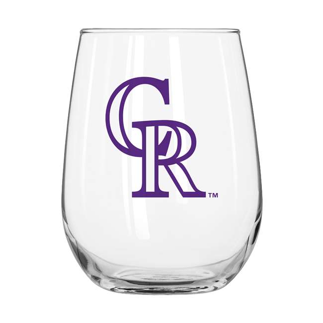 Colorado Rockies 16oz Gameday Curved Beverage Glass