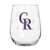 Colorado Rockies 16oz Satin Etch Curved Beverage Glass (2 Pack)