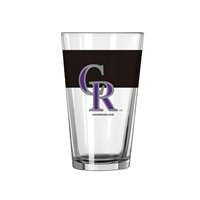 Colorado Rockies 16oz Colorblock Pint Glass (2 Pack)