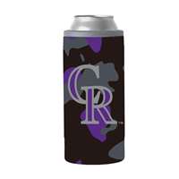 Colorado Rockies 12oz Camo Slim Can Coolie