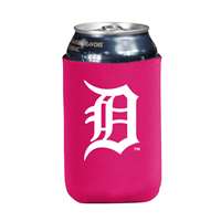 Detroit Tigers Pink Flat Can Coozie