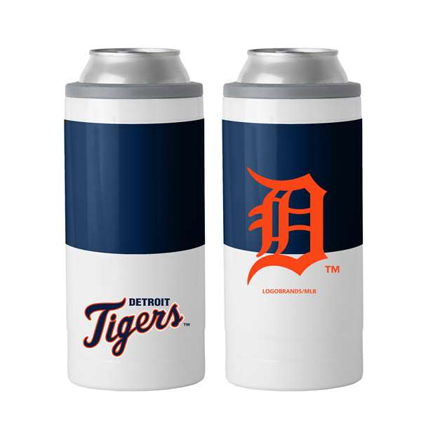 Detroit TigersColorblock 12oz Slim Can Stainless Steel Coozie