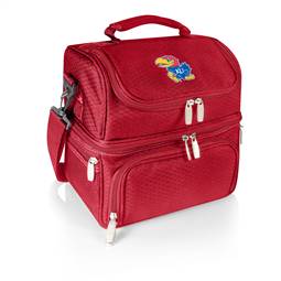 Kansas Jayhawks Two Tiered Insulated Lunch Cooler  