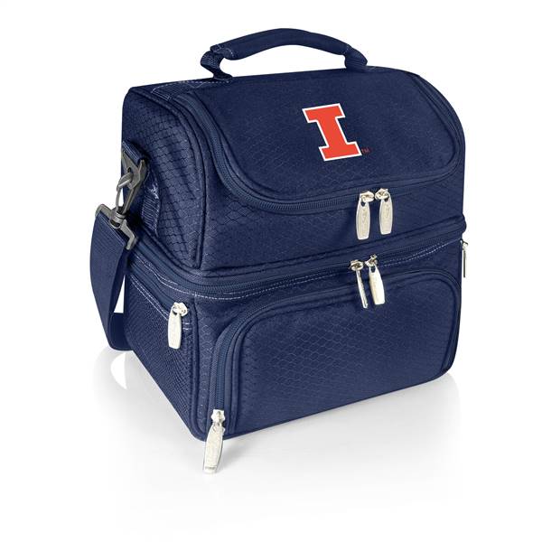 Illinois Fighting Illini Two Tiered Insulated Lunch Cooler