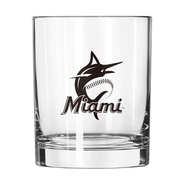Miami Marlins 14oz Gameday Rocks Glass (2 Pack)
