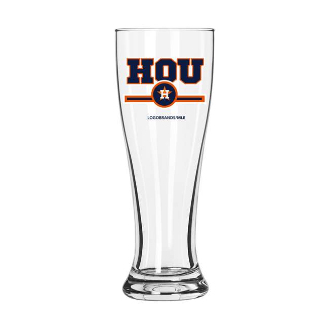 Houston Astros 16oz Lettermand Pilsner Glass (2 Pack)