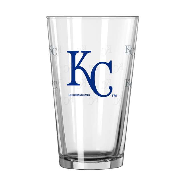 Kansas City Royals 16oz Satin Etch Pint Glass