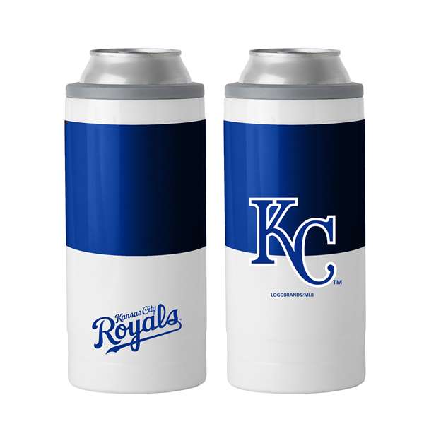 Kansas City RoyalsColorblock 12oz Slim Can Stainless Steel Coozie