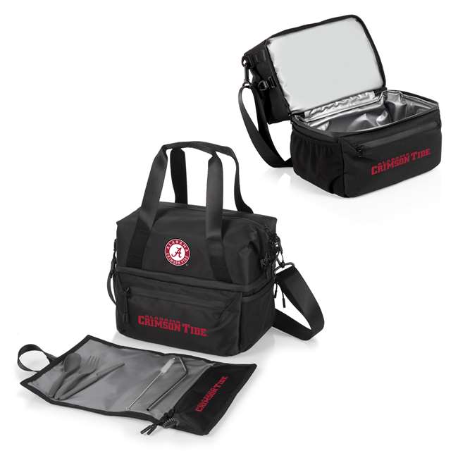 Alabama Crimson Tide - Tarana Lunch Bag Cooler with Utensils, (Carbon Black)  