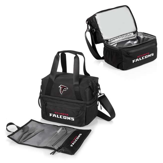 Atlanta Falcons - Tarana Lunch Bag Cooler with Utensils, (Carbon Black)  