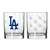 LA Dodgers 14oz Satin Etch Rocks Glass