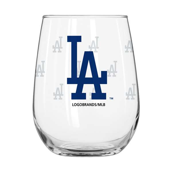 Los Angeles Dodgers 16oz Satin Etch Curved Beverage Glass (2 Pack)