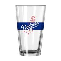 Los Angeles Dodgers 16oz Stripe Pint Glass