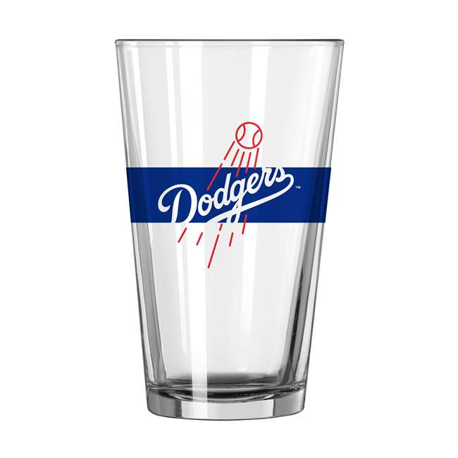 Los Angeles Dodgers 16oz Stripe Pint Glass