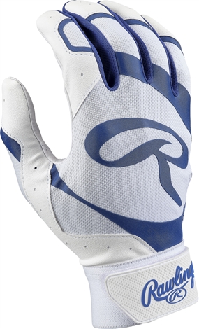 Rawlings Adult 5150 Ii Batting Gloves - White/Navy  