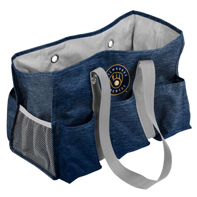 Milwaukee Brewers Crosshatch Jr Caddy Tote Bag