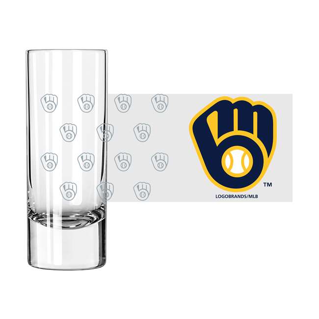 Milwaukee Brewers 2.5oz Shooter Glass (2 Pack)