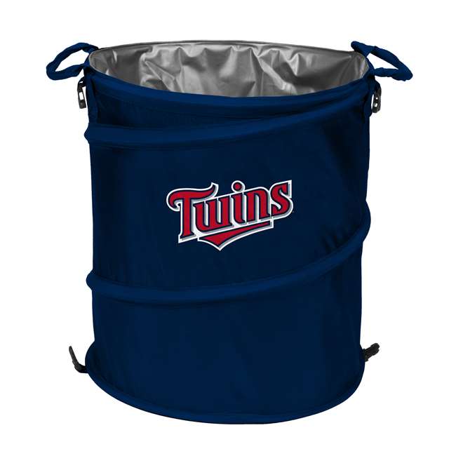 Minnesota Twins 3-in-1 Collapsible Trash Can - Cooler - Hamper