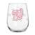 Washington Nationals 16oz Satin Etch Curved Beverage Glass (2 Pack)