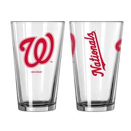 Washington Nationals 16oz Gameday Pint Glass (2 Pack)