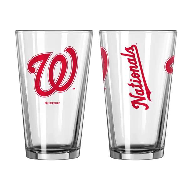 Washington Nationals 16oz Gameday Pint Glass (2 Pack)