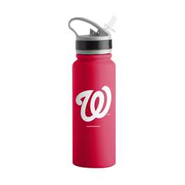 Washington Nationals Logo 25oz Stainless Single Wall Flip Top Bottle