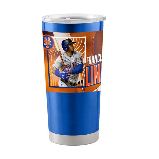 New York Mets Francisco Lindor 20oz Stainless Steel Tumbler