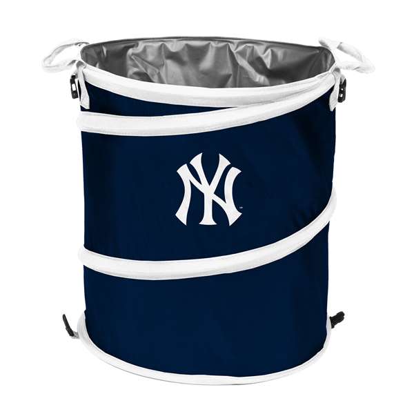 New York Yankees 3-in-1 Collapsible Trash Can - Cooler - Hamper