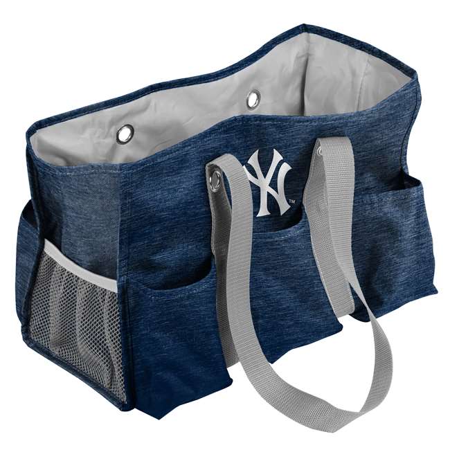 New York Yankees Crosshatch Jr Caddy Tote Bag