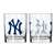 New York Yankees 14oz Gameday Rocks Glass (2 Pack)