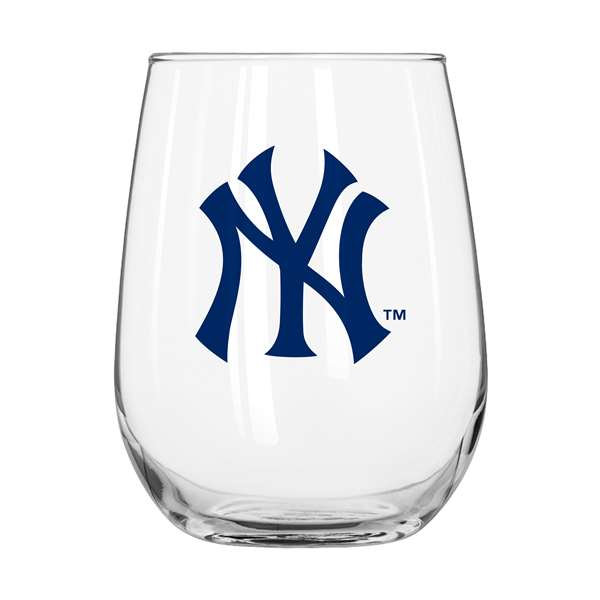 New York Yankees 16oz Gameday Curved Beverage Glass