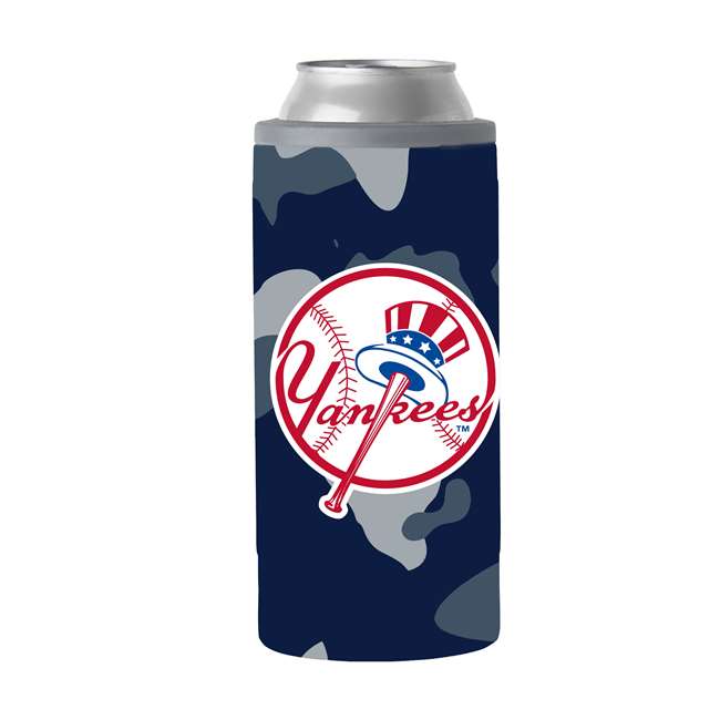 New York YankeesColorblock 12oz Slim Can Stainless Steel Coozie