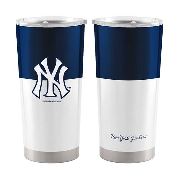 NY Yankees Colorblock 20oz Stainless Tumbler