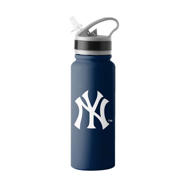 NY Yankees Logo 25oz Stainless Single Wall Flip Top Bottle