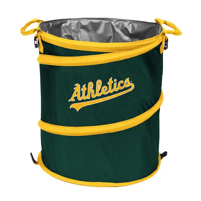 Oakland Athletics 3-in-1 Collapsible Trash Can - Cooler - Hamper