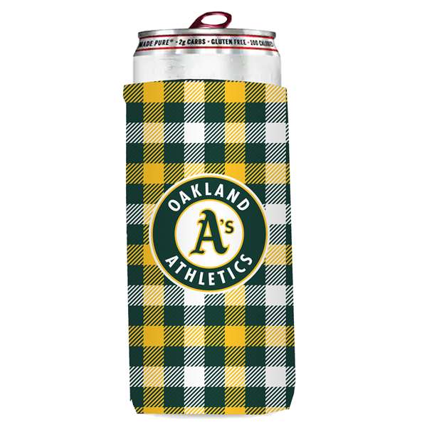 Oakland Athletics 12oz Slim Can Coozie (6 Pack)