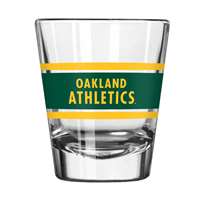 Oakland Athletics 2oz Stripe Shot Glass (2 Pack)