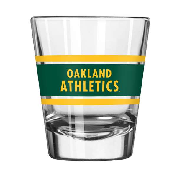 Oakland Athletics 2oz Stripe Shot Glass (2 Pack)